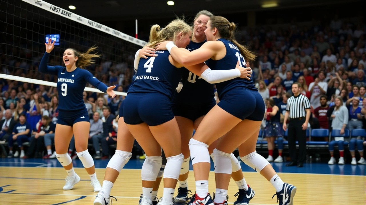 Penn State Women's Volleyball Stages Five-Set Comeback Over Kansas