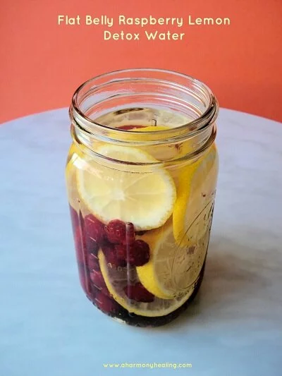 Flat Belly Raspberry Lemon Detox Water