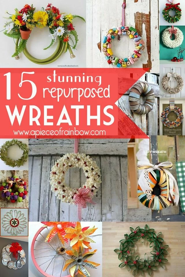 15 Stunning Repurposed Wreaths