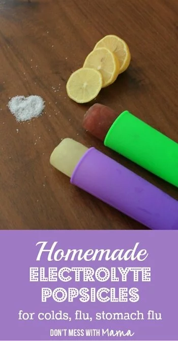 How To Make Electrolyte Popsicles (For Colds And Flu)
