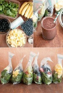 Make A Month Of Green Smoothies in 1 Hour