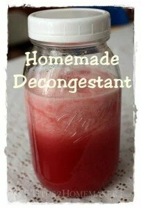 How To Make A Homemade Decongestant