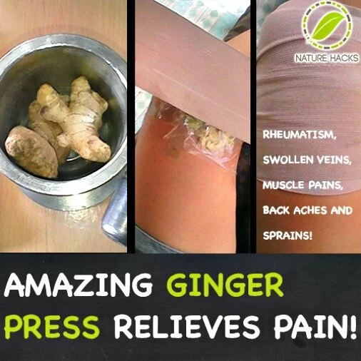 Amazing Ginger Compress Relieves Pain