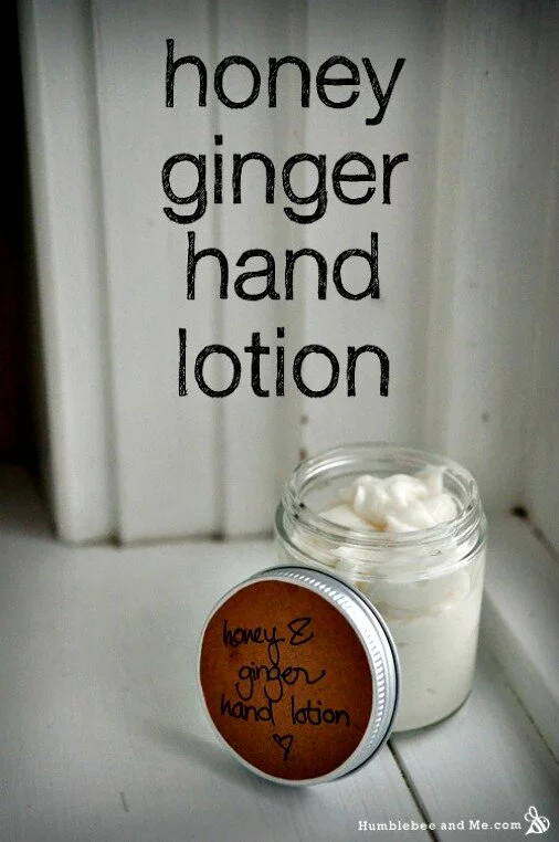 Homemade Honey Ginger Hand Lotion